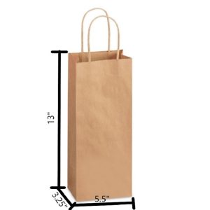 Brown Wine Kraft Paper Bag