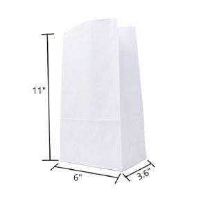 White Kraft Bag Without Handle - 6 x 3.60 x 11