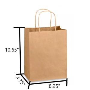Brown Kraft Paper Bag - 8.25 X 4.75 X 10.65"