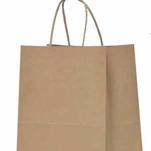Brown Kraft Paper Bag with Handle - 14 X 9 X 16"